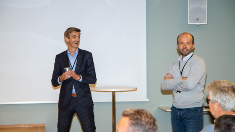 Fondet KLP Aksjeglobal Indeks er KLPs flaggskip og vårt mest effektive produkt, sier avdelingsleder Kristoffer Sundnes (til høyre) i KLP